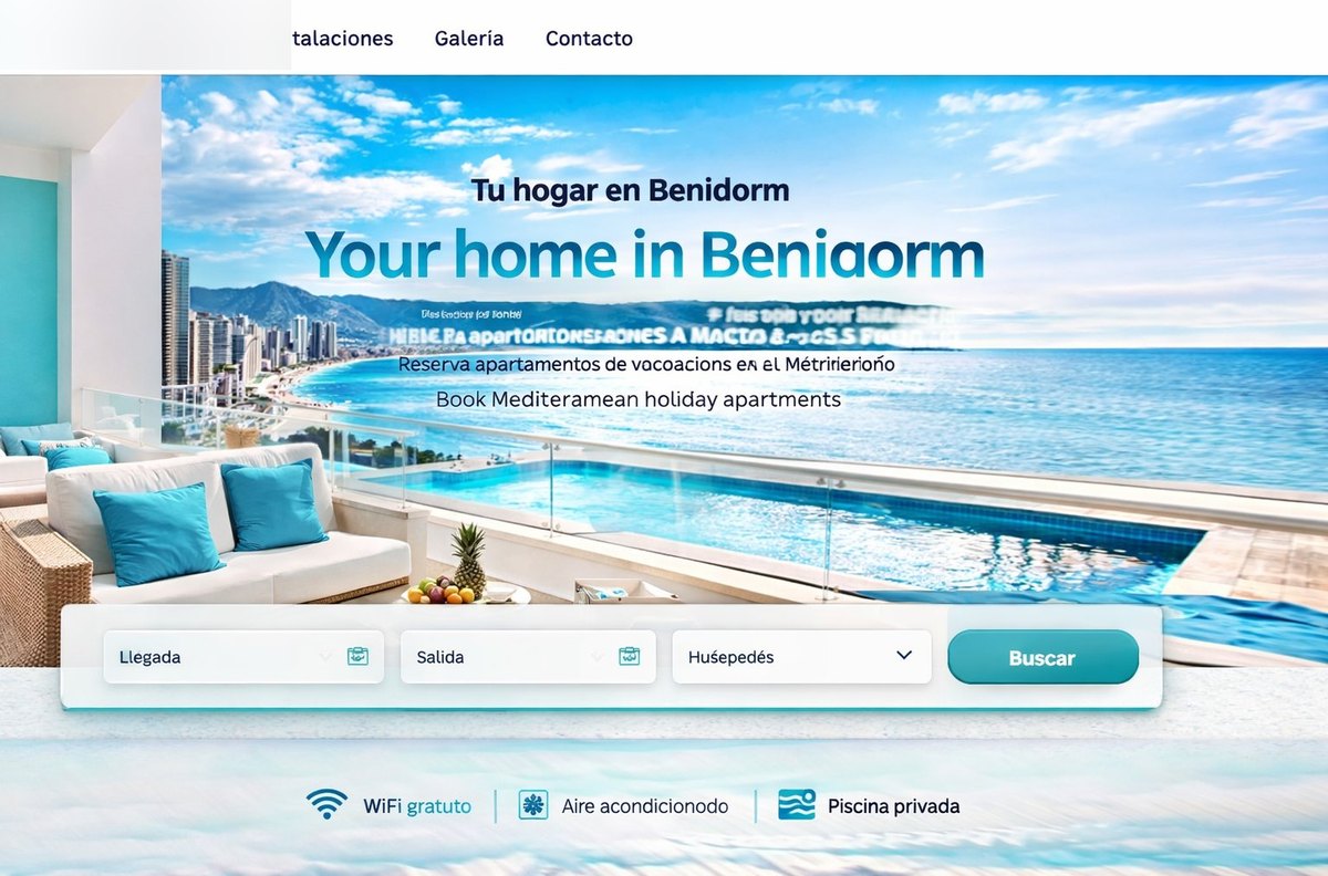 Web apartamentos turísticos Benidorm